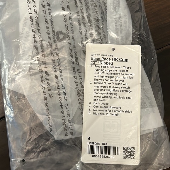 NWT lululemon Base Pace High-Rise Tight 23" 
Ribbed Nulux - Picture 6 of 7